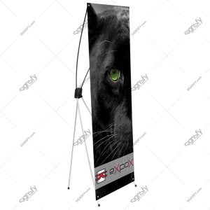 Expox DI-XCG X Banner Stand | 23.5" x 63" | Aluminum/Fiberglass