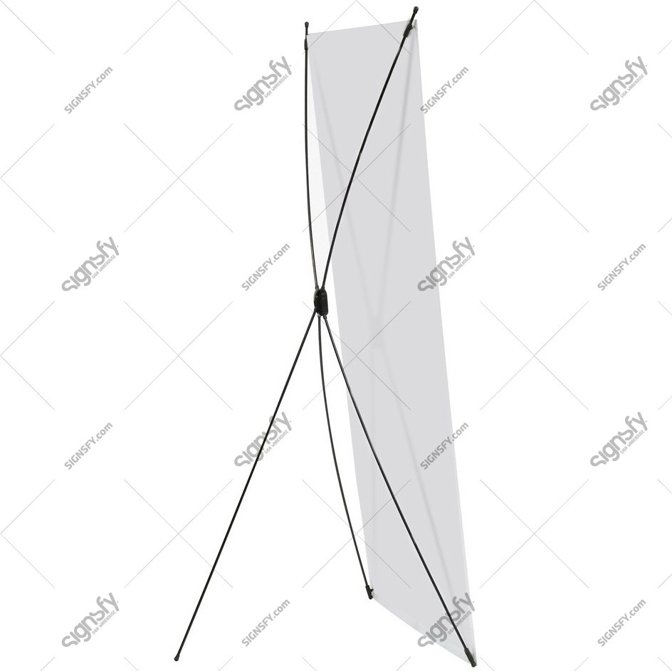 Expox DI-X2 X Banner Stand | 23.5" x 63" | Fiberglass - Image 2
