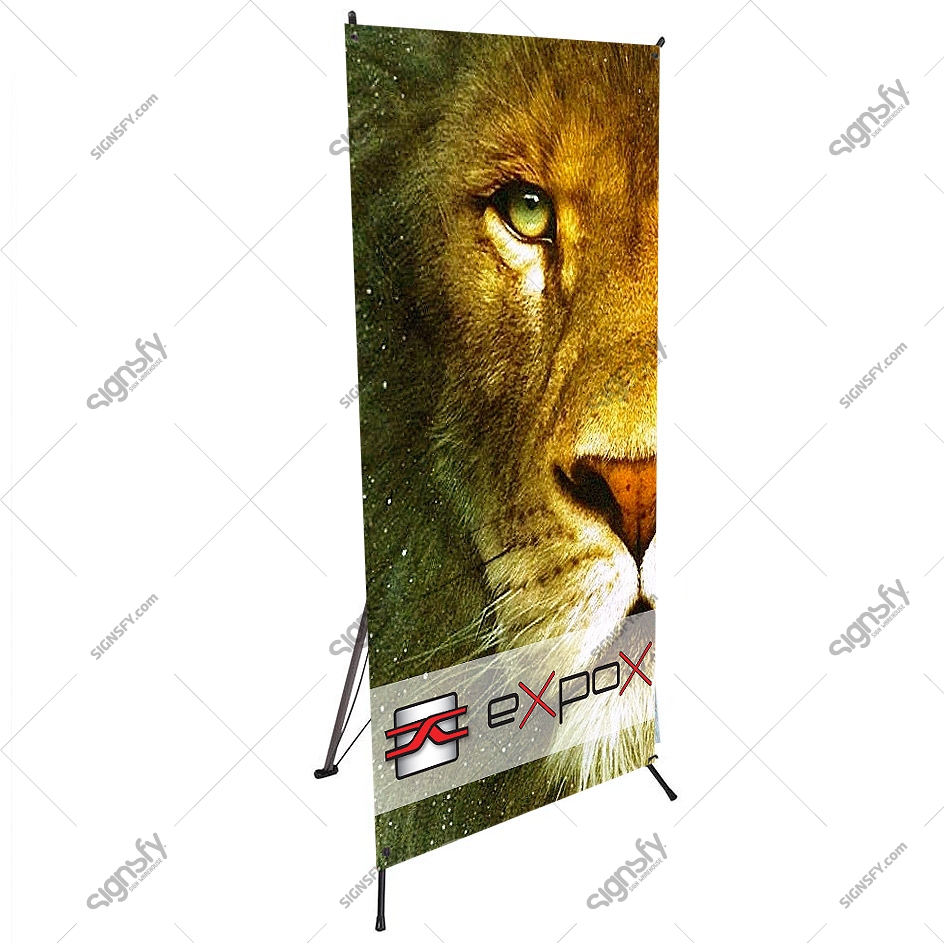 X Banner Stand | 48" x 78.8" | Aluminum/Fiberglass | Expox™ DI-XC1