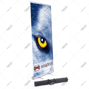 Expox DI-RP8 Fixed Retractable Banner Stand | 33"x 78" | Single Sided