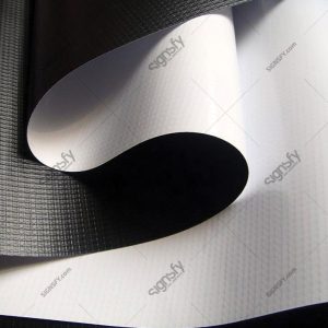 BFlex™ Frontlit Banner Roll, 13oz, White/Black