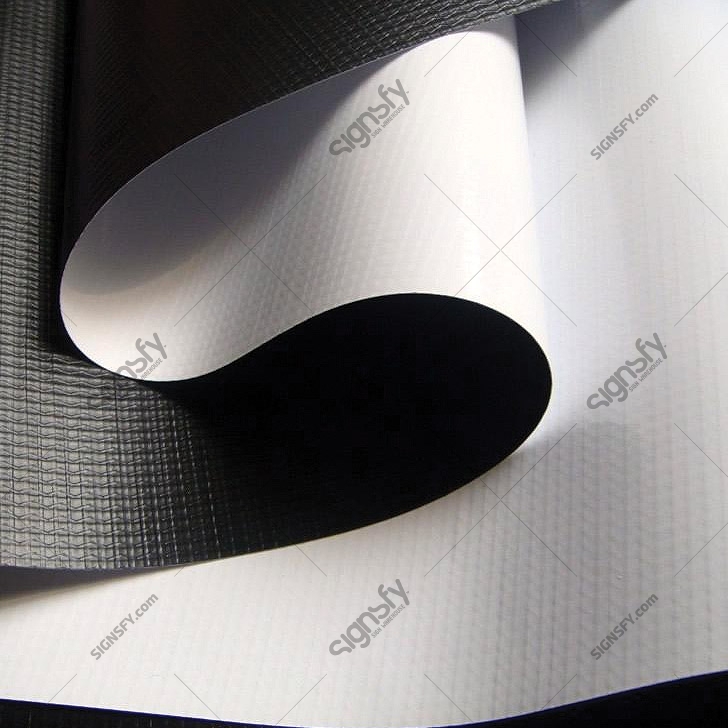 BFlex™ Frontlit Banner Roll, 13oz, White/Black