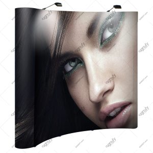 Curved Pop up Backdrop - Styrene Cover