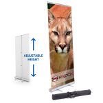 Expox DI-RP8 Telescope/Adjustable Pole Banner Stand | 33"x 78" | Single Sided