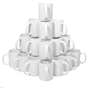 White Mug 11oz Grade AAA for sublimation - BOX WITH 36 PIECES