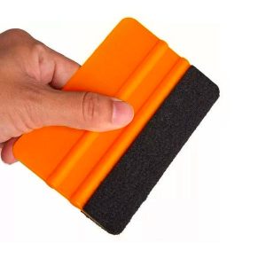 Squeegee 6 x 3" with Felt - Orange